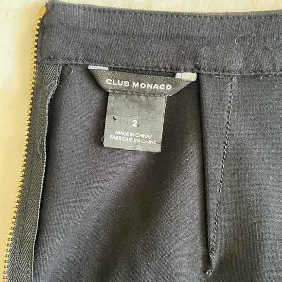 CLUB MONICO TRUMPET SKIRT LEATHER TRIM SIZE 2 - Picture 3 of 3